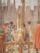 Fra Filippo Lippi Disputation with Simon Magus and Crucifixion of Peter oil painting artist